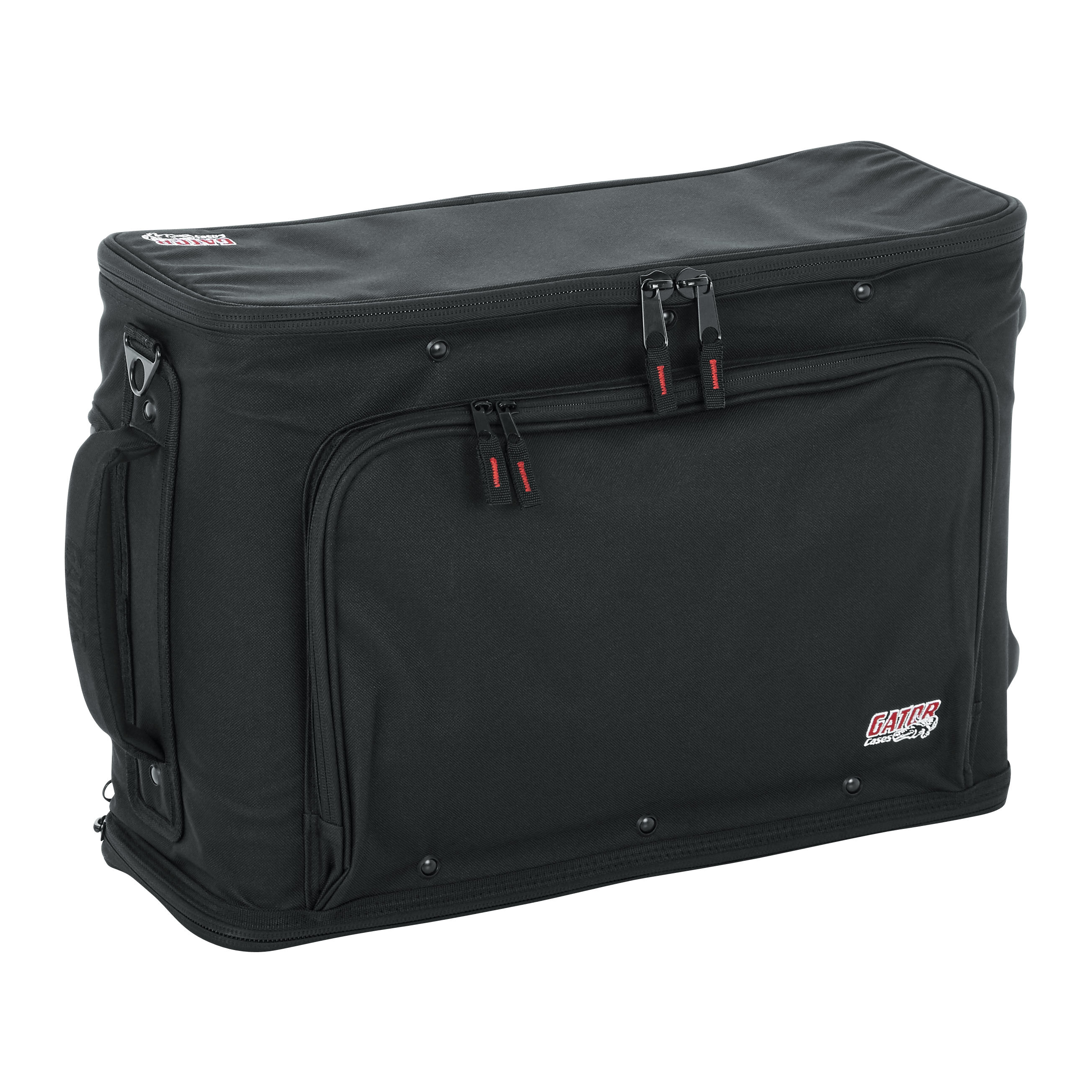 2U Lightweight rack bag w/ tow handle and wheels