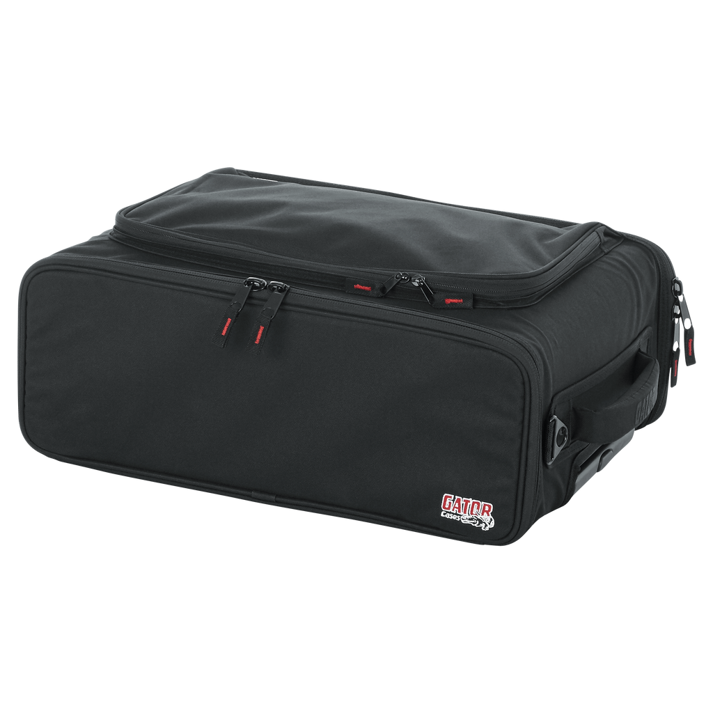 2U Lightweight rack bag w/ tow handle and wheels