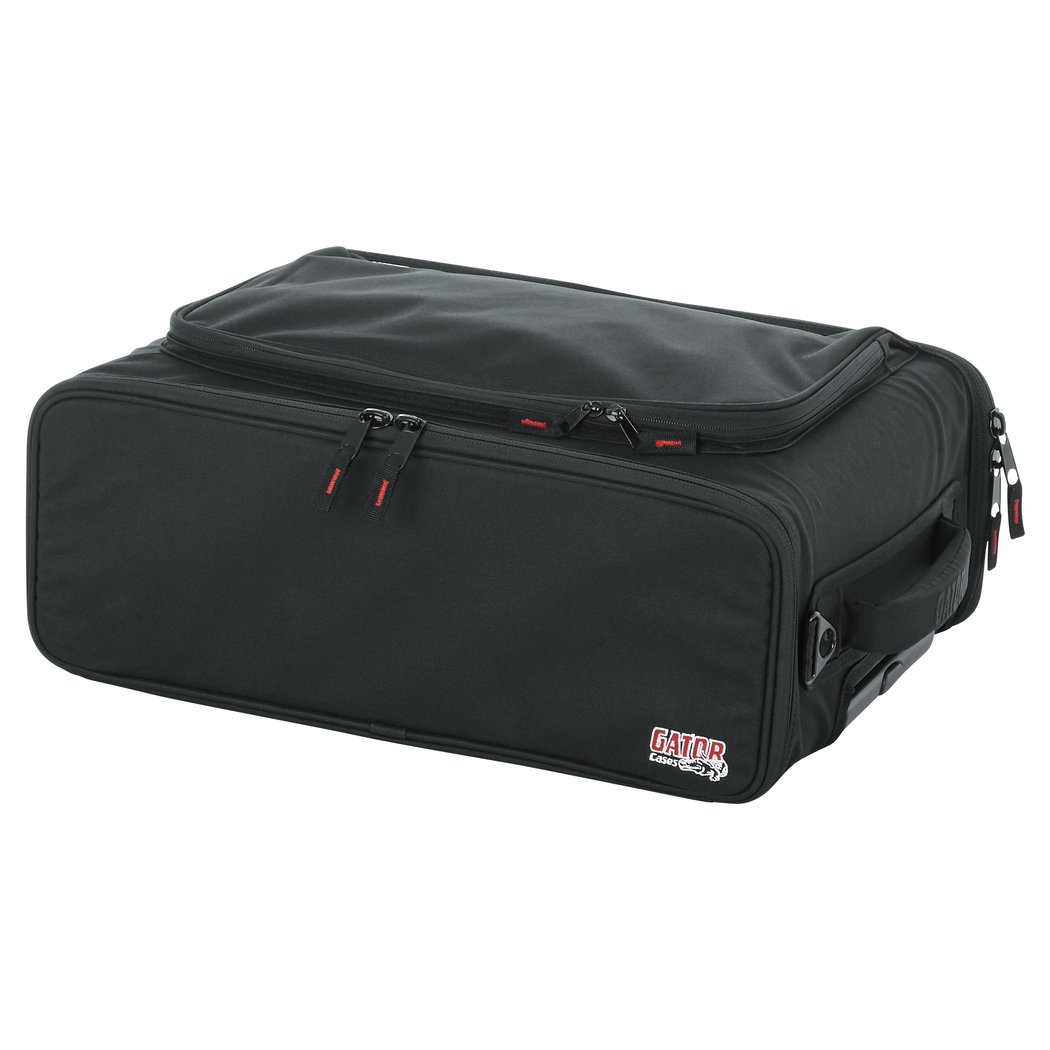 2U Lightweight rack bag w/ tow handle and wheels