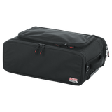 2U Lightweight rack bag w/ tow handle and wheels