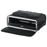 2U Lightweight rack bag w/ tow handle and wheels