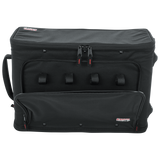 2U Lightweight rack bag w/ tow handle and wheels