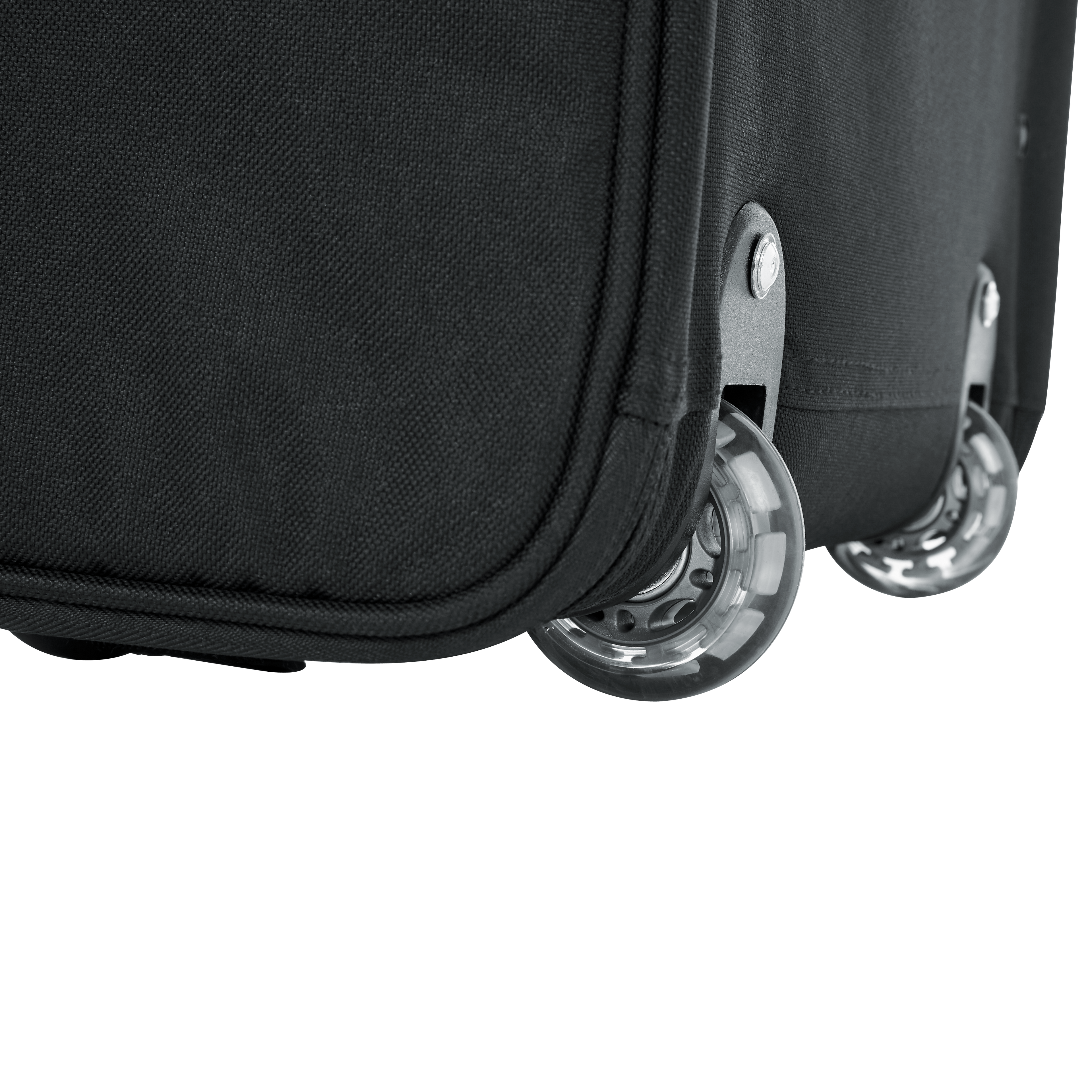 2U Lightweight rack bag w/ tow handle and wheels