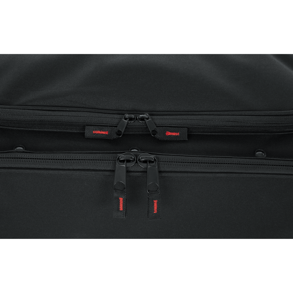 2U Lightweight rack bag w/ tow handle and wheels