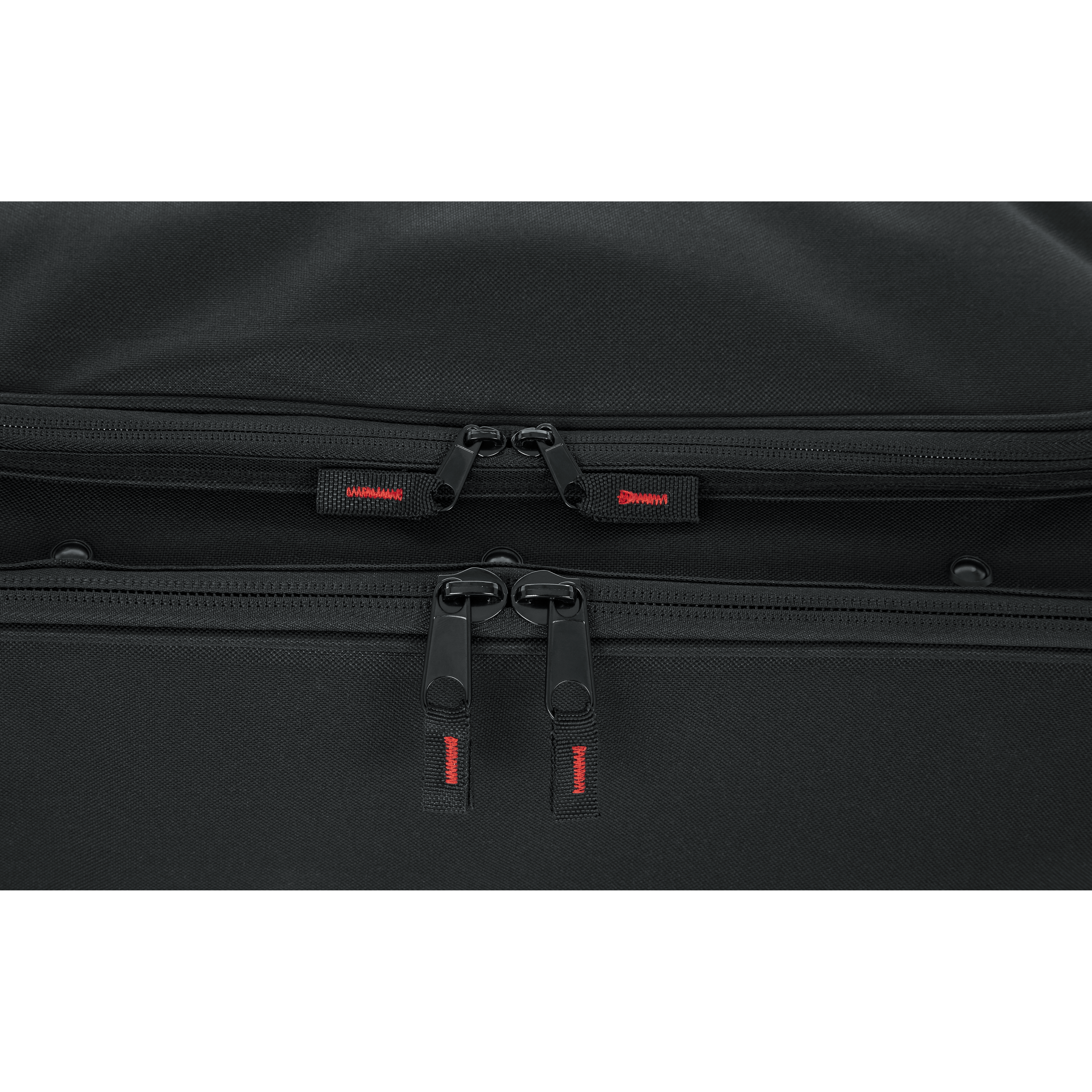 2U Lightweight rack bag w/ tow handle and wheels