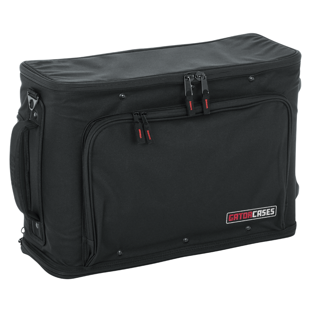 2U Lightweight rack bag w/ tow handle and wheels