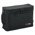 2U Lightweight rack bag w/ tow handle and wheels