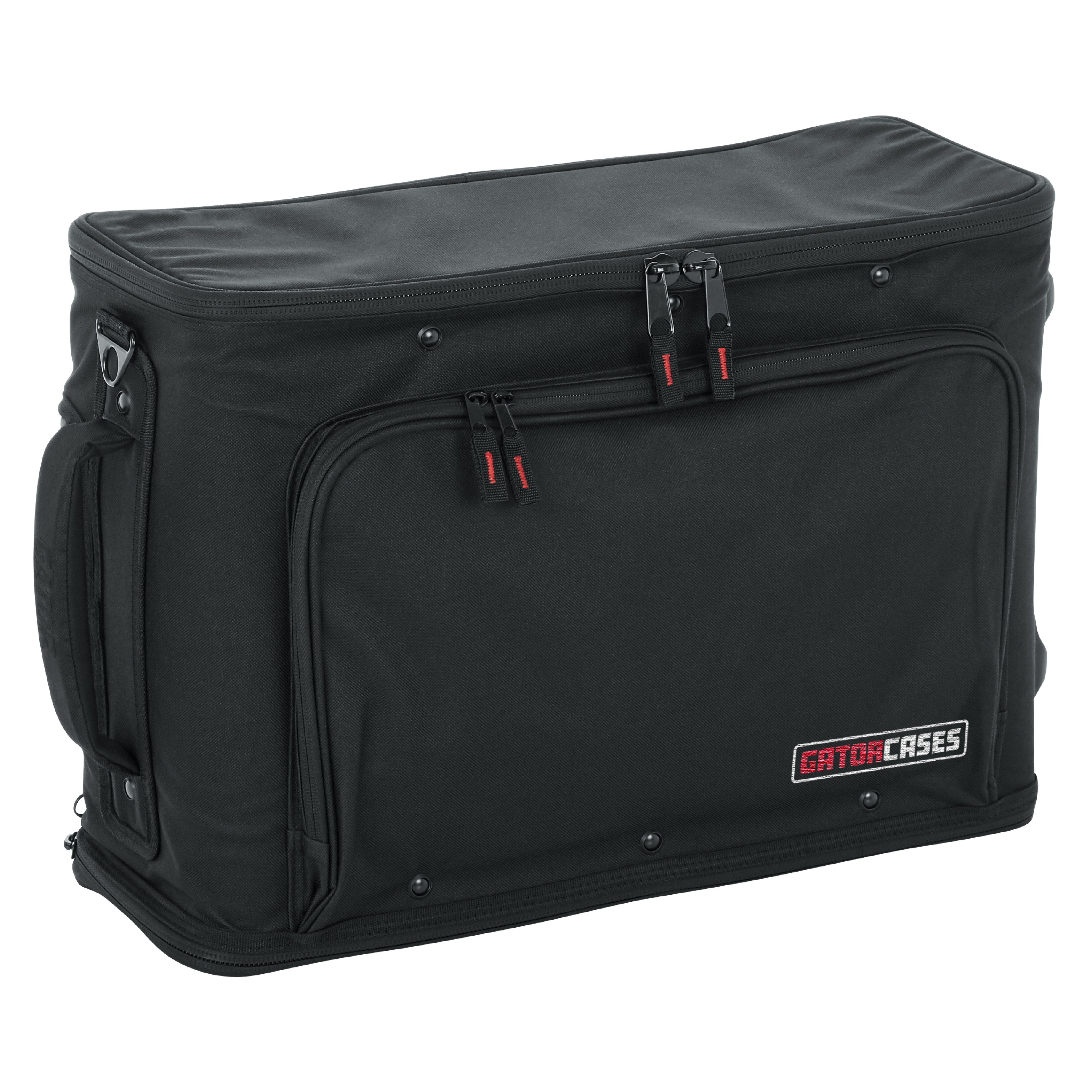 2U Lightweight rack bag w/ tow handle and wheels