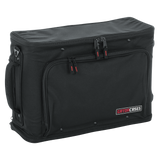 2U Lightweight rack bag w/ tow handle and wheels