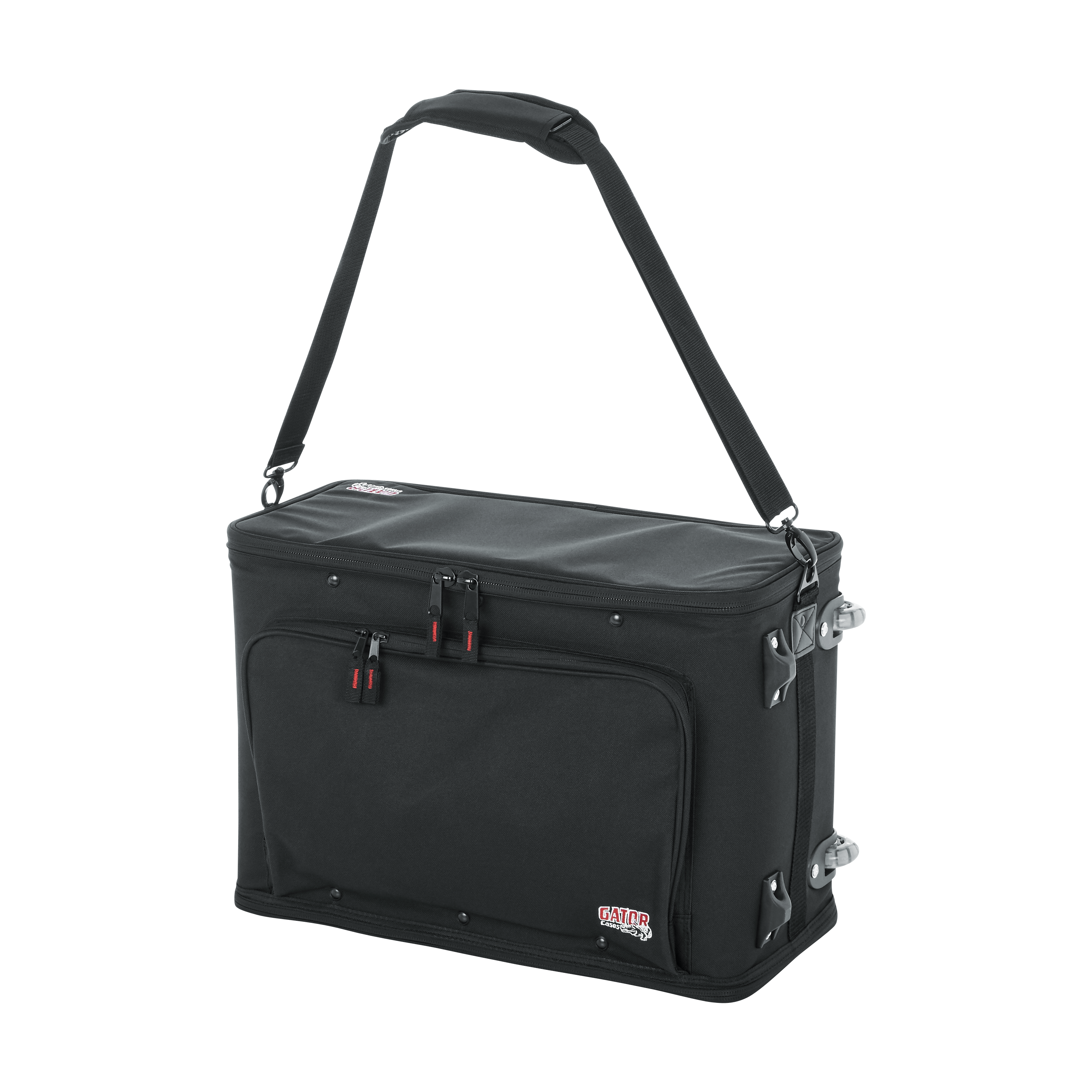 3U Lightweight rack bag w/ tow handle and wheels