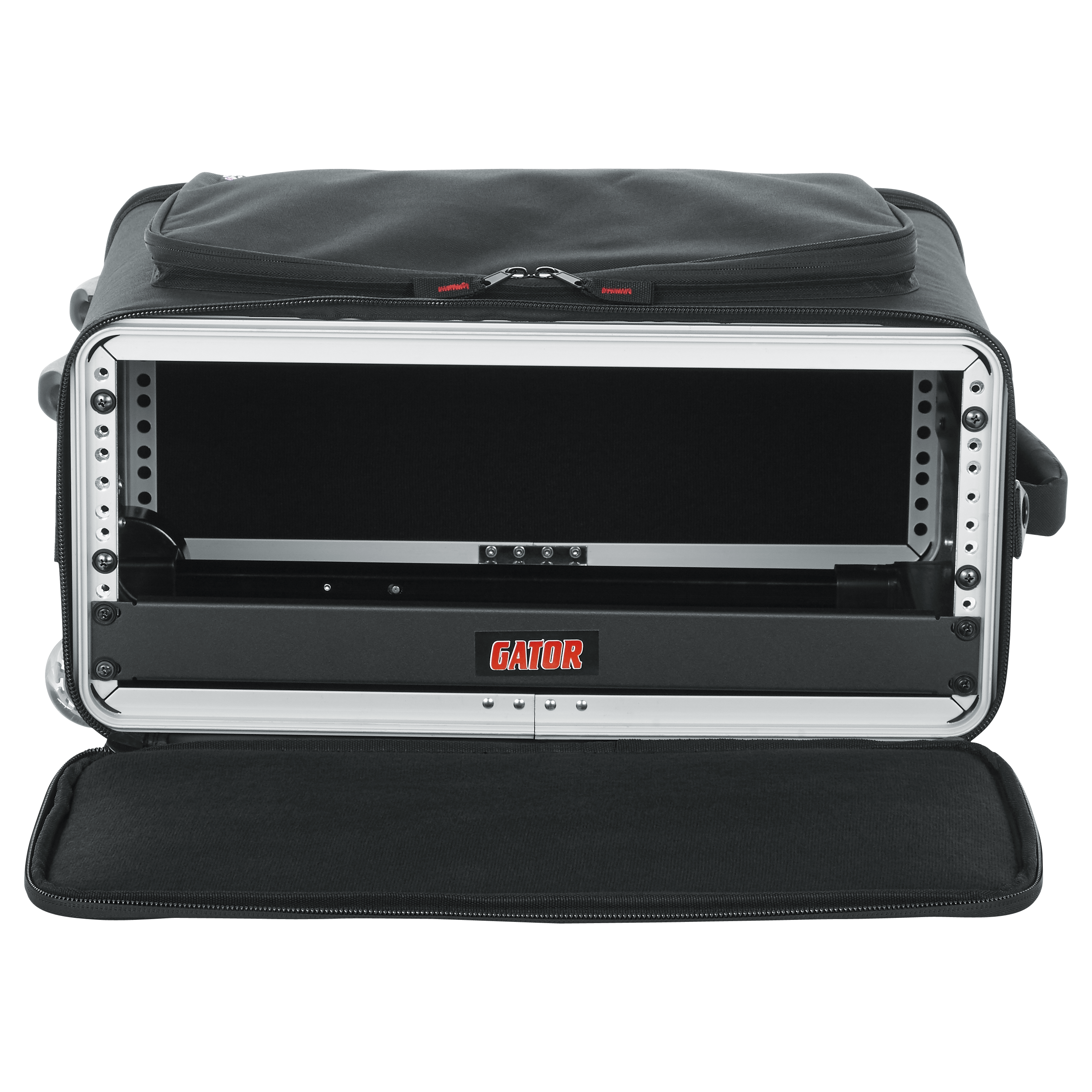 3U Lightweight rack bag w/ tow handle and wheels