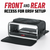 3U Lightweight rack bag w/ tow handle and wheels