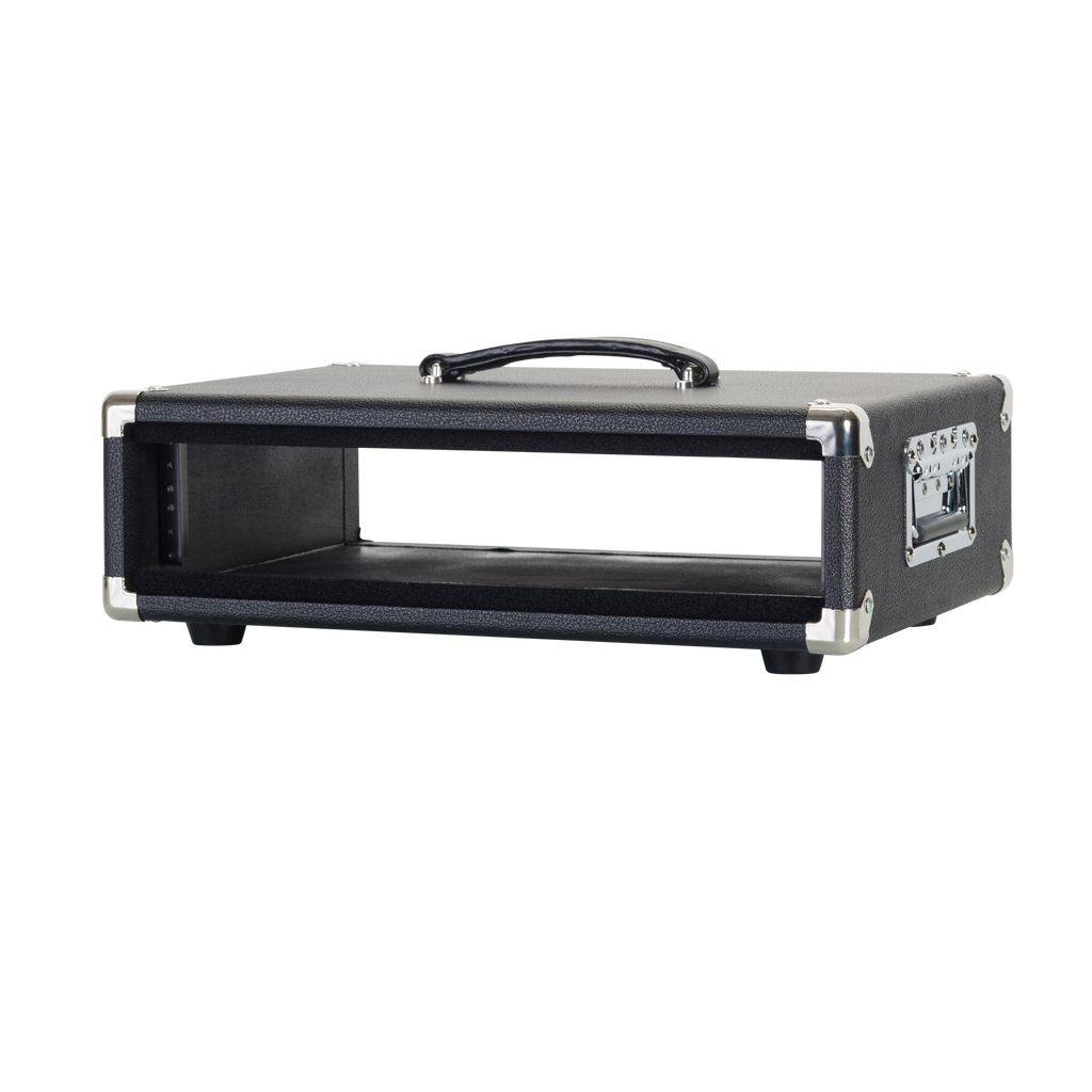 Vintage Amp Vibe Rack Case – 2U Black
