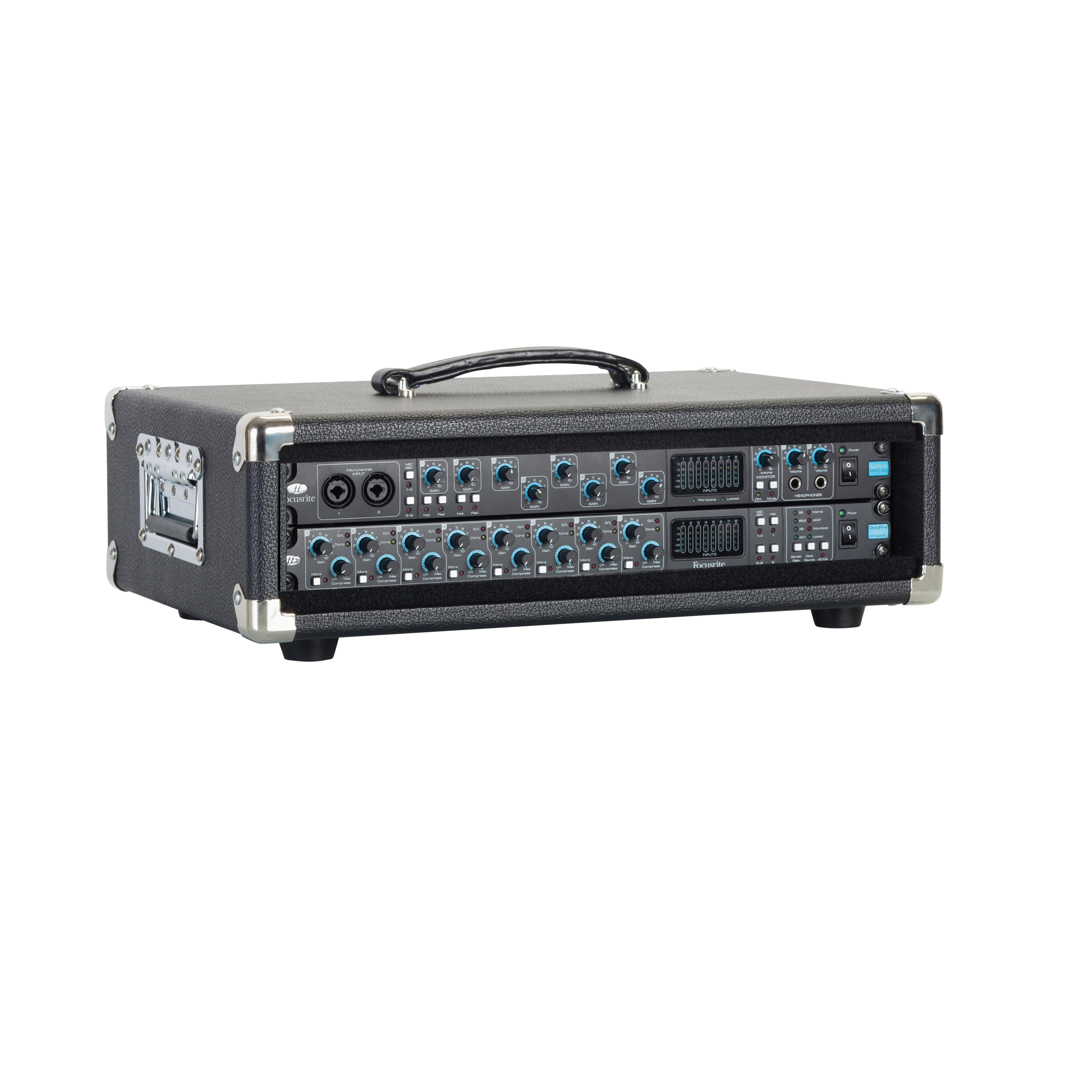 Vintage Amp Vibe Rack Case – 2U Black