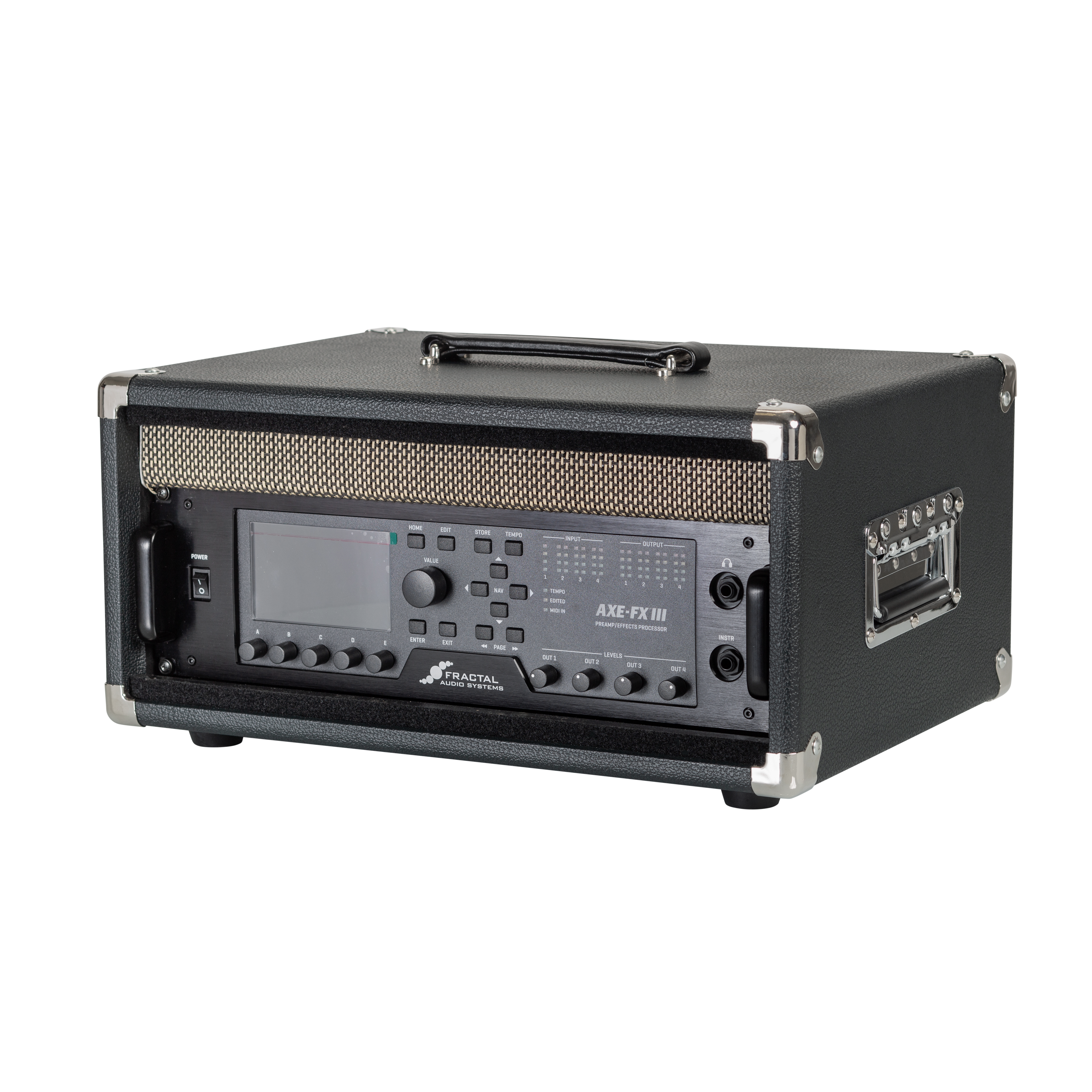 Vintage Amp Vibe Rack Case – 4U Black