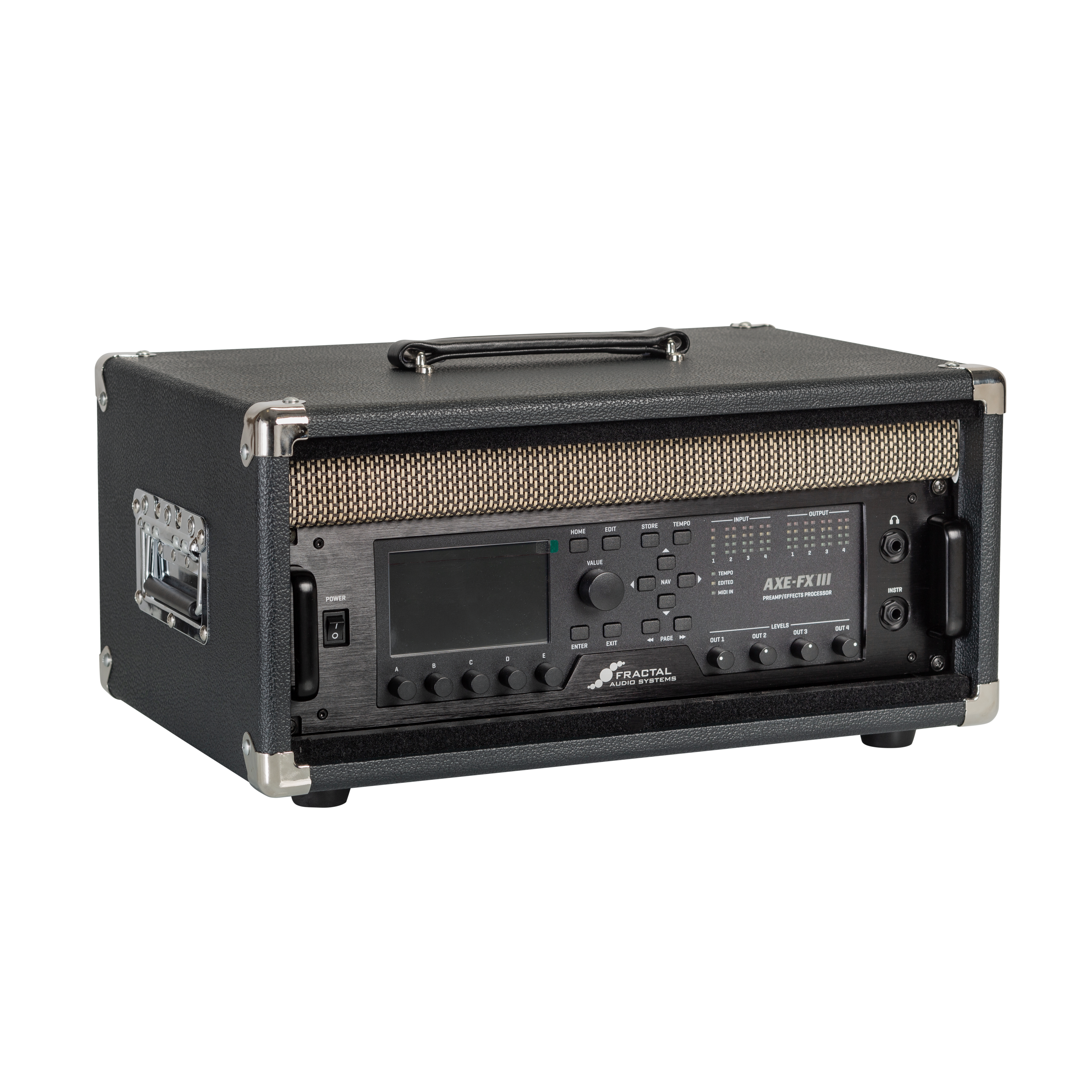 Vintage Amp Vibe Rack Case – 4U Black