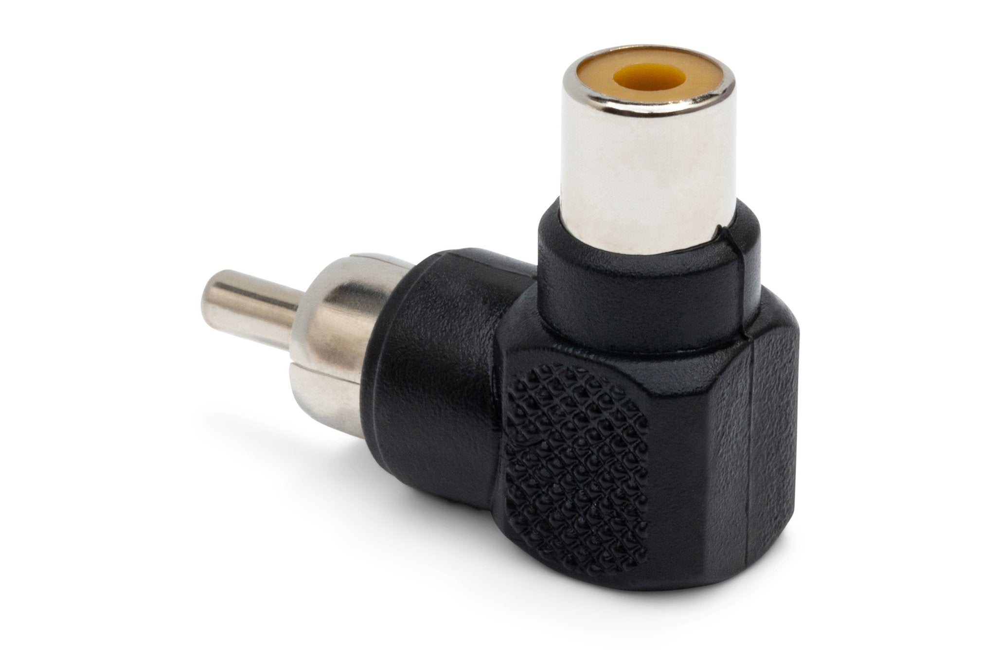 Right-angle Adapters, RCA to Same, 2 pc - Full