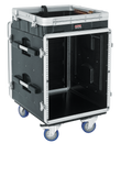 10U Top, 12U Side Console Audio Rack