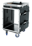 10U Top, 12U Side Console Audio Rack