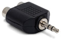 Adapter, Dual RCA to 3.5 mm TRS - Full