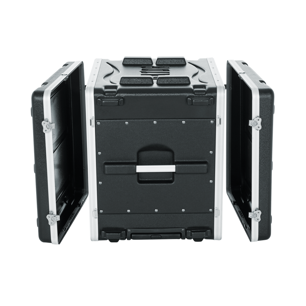 10U Audio Rack; Powered Rolling