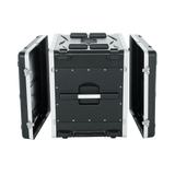 10U Audio Rack; Powered Rolling