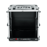 10U Audio Rack; Powered Rolling