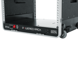 10U Audio Rack; Powered Rolling