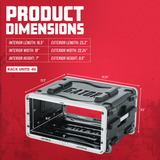 4U Audio Rack; Rolling