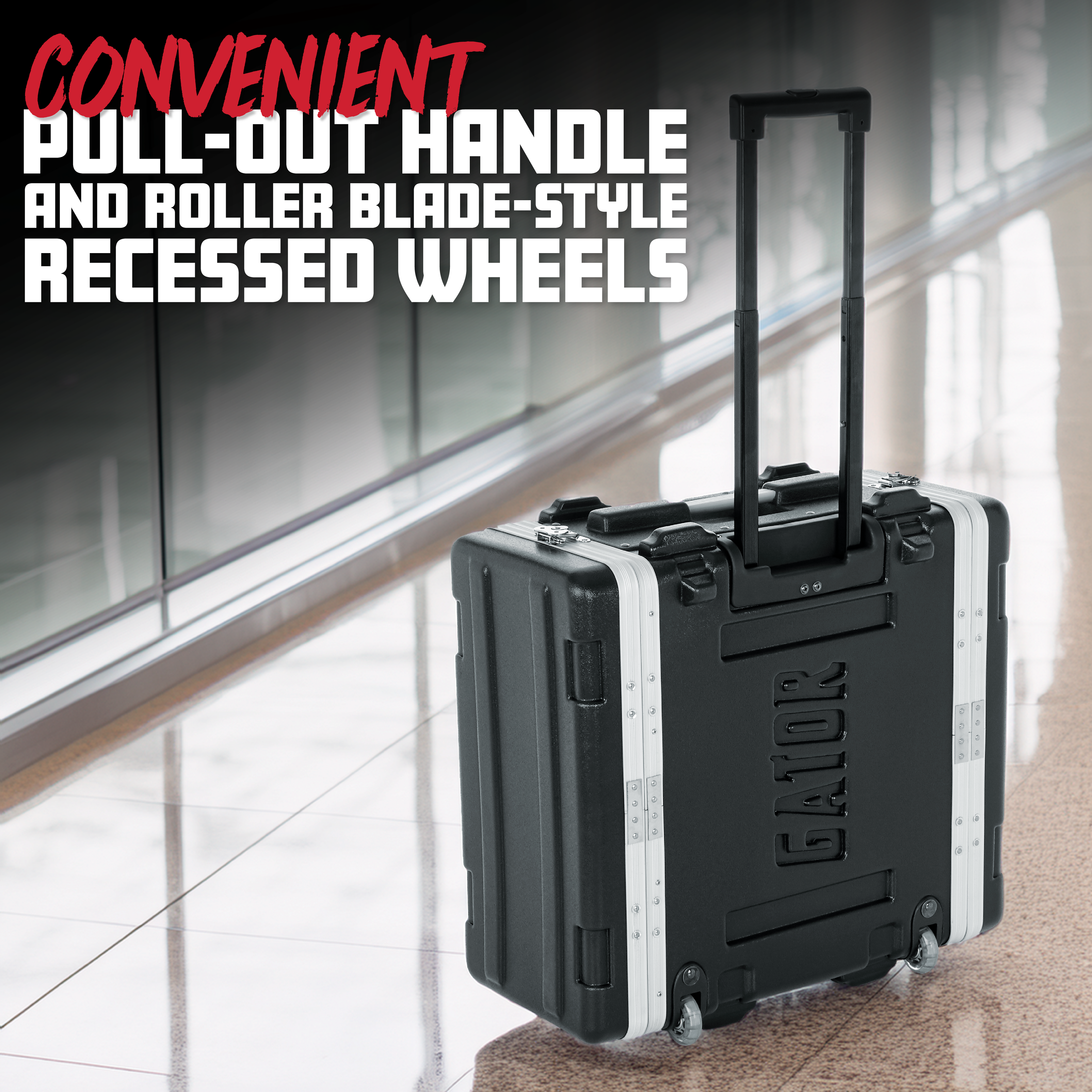 4U Audio Rack; Rolling