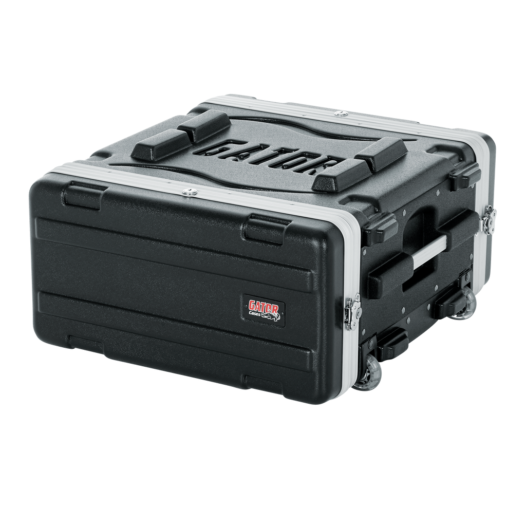 4U Audio Rack; Powered Rolling