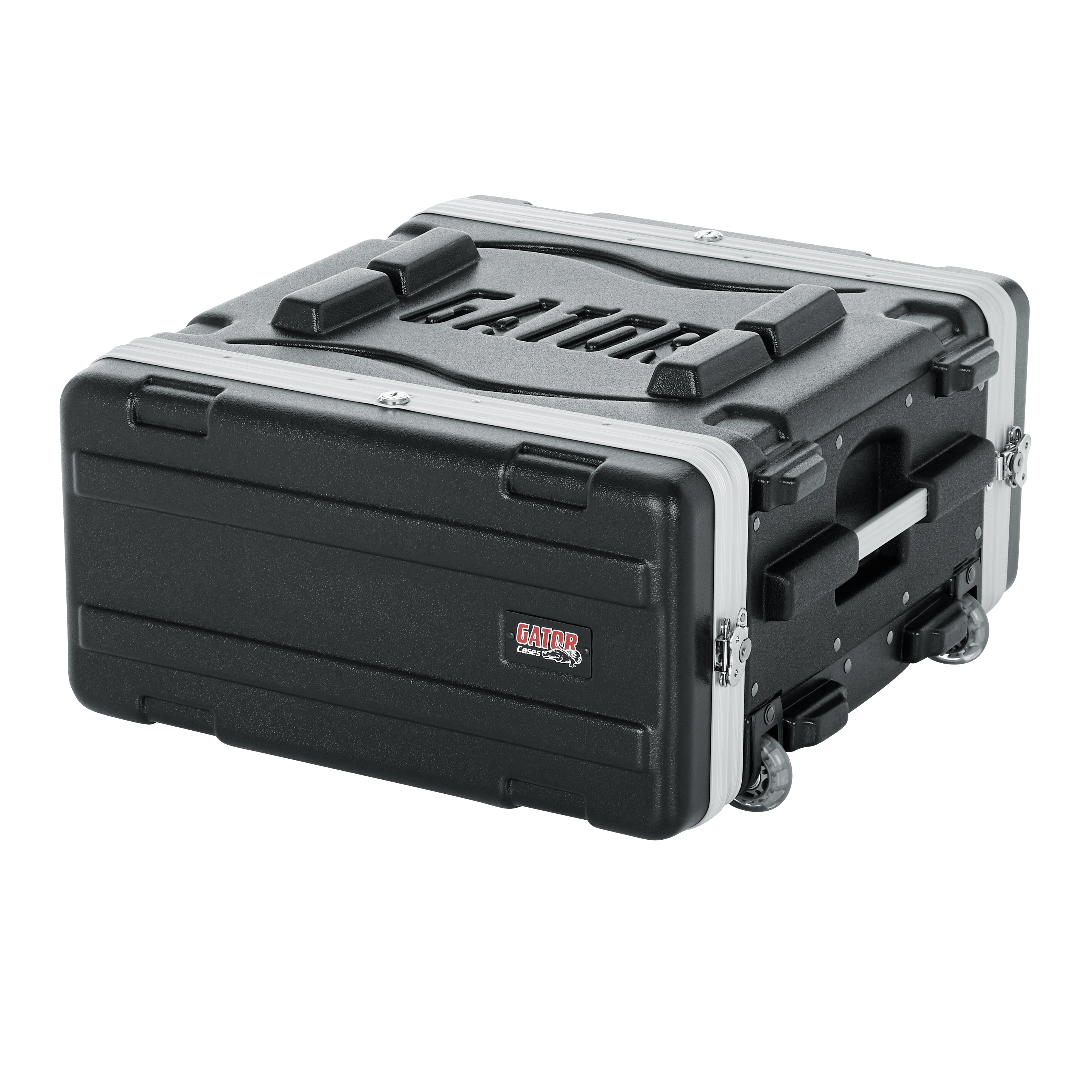 4U Audio Rack; Powered Rolling