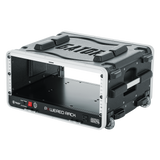 4U Audio Rack; Powered Rolling