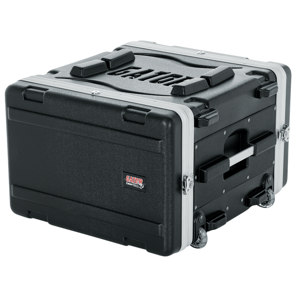 6U Audio Rack; Powered Rolling