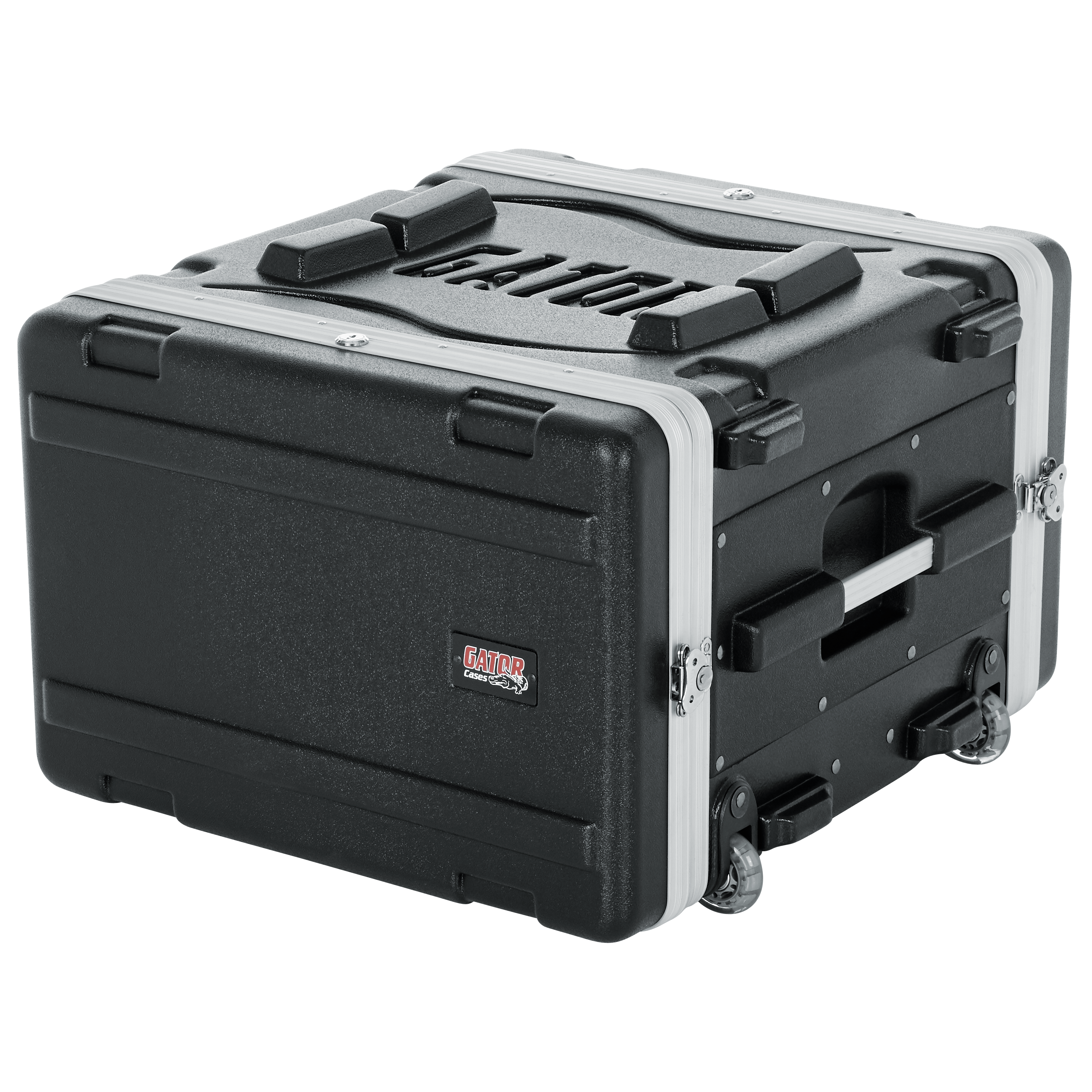 6U Audio Rack; Powered Rolling