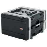 6U Audio Rack; Powered Rolling