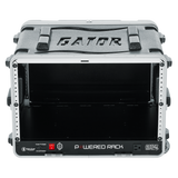 6U Audio Rack; Powered Rolling