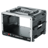 6U Audio Rack; Powered Rolling