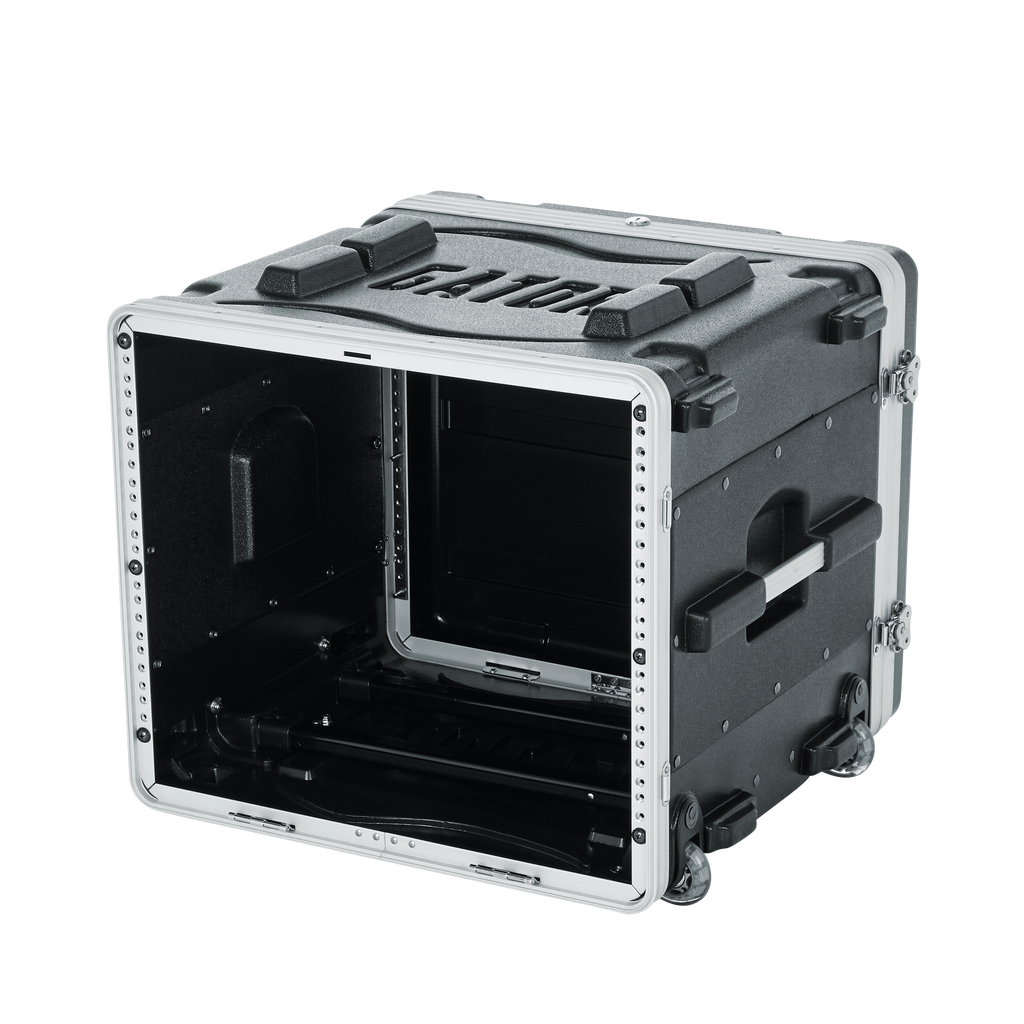 8U Audio Rack; Rolling