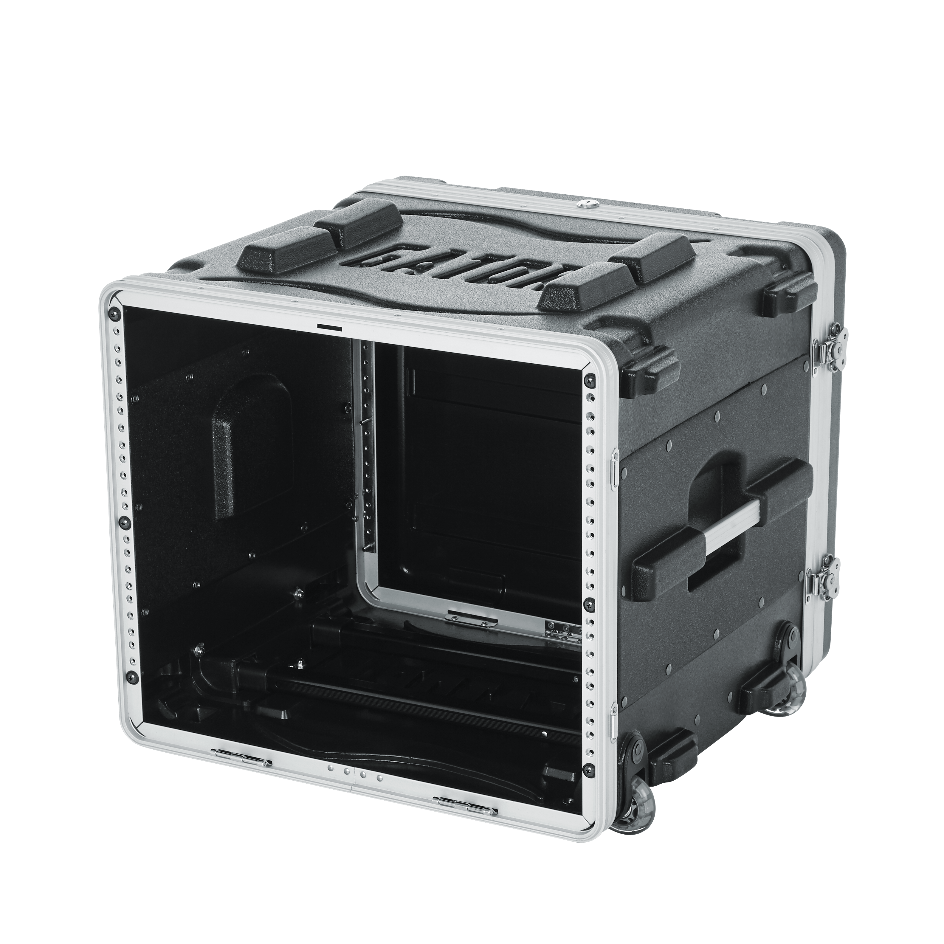 8U Audio Rack; Rolling