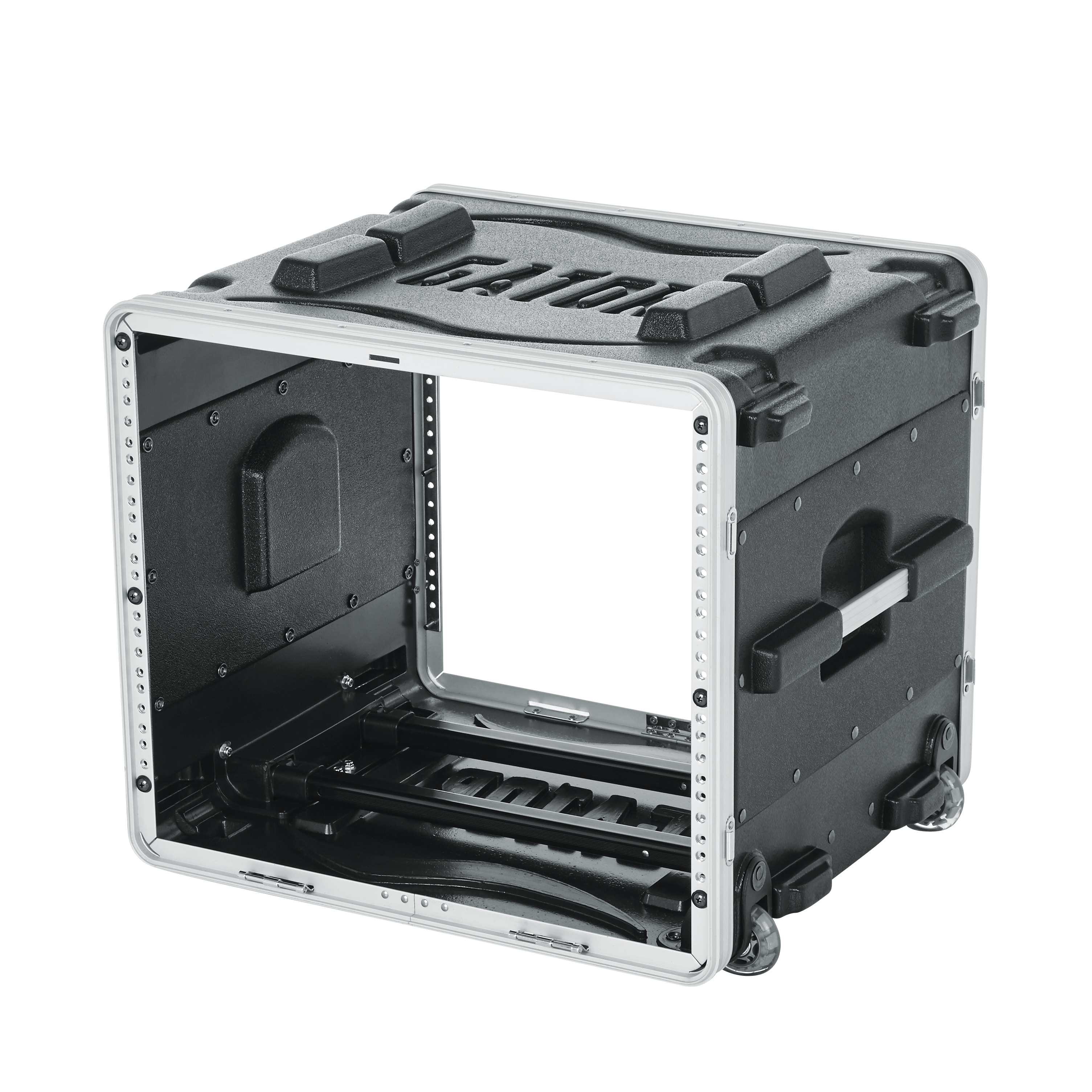 8U Audio Rack; Rolling