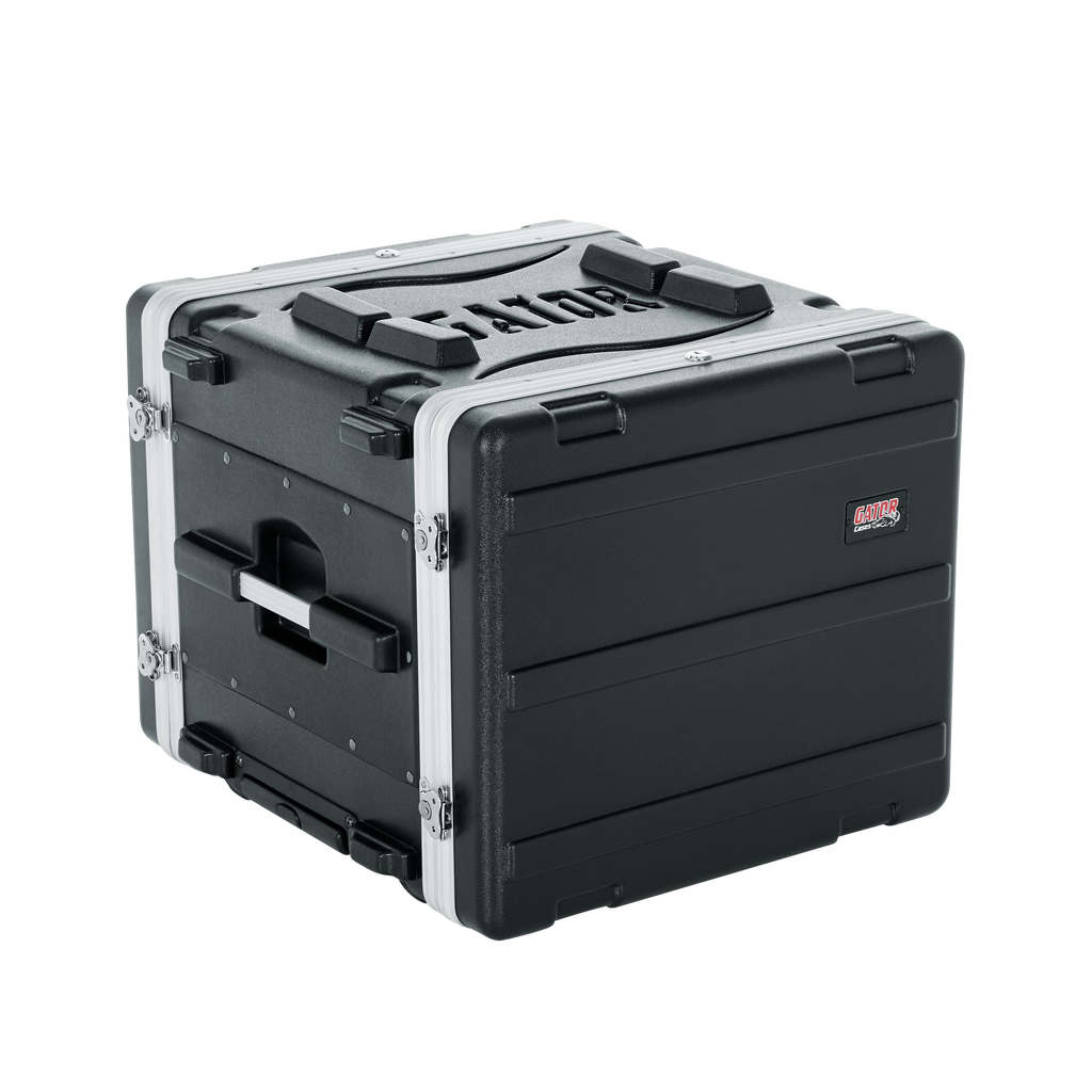 8U Audio Rack; Powered Rolling