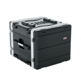 8U Audio Rack; Powered Rolling