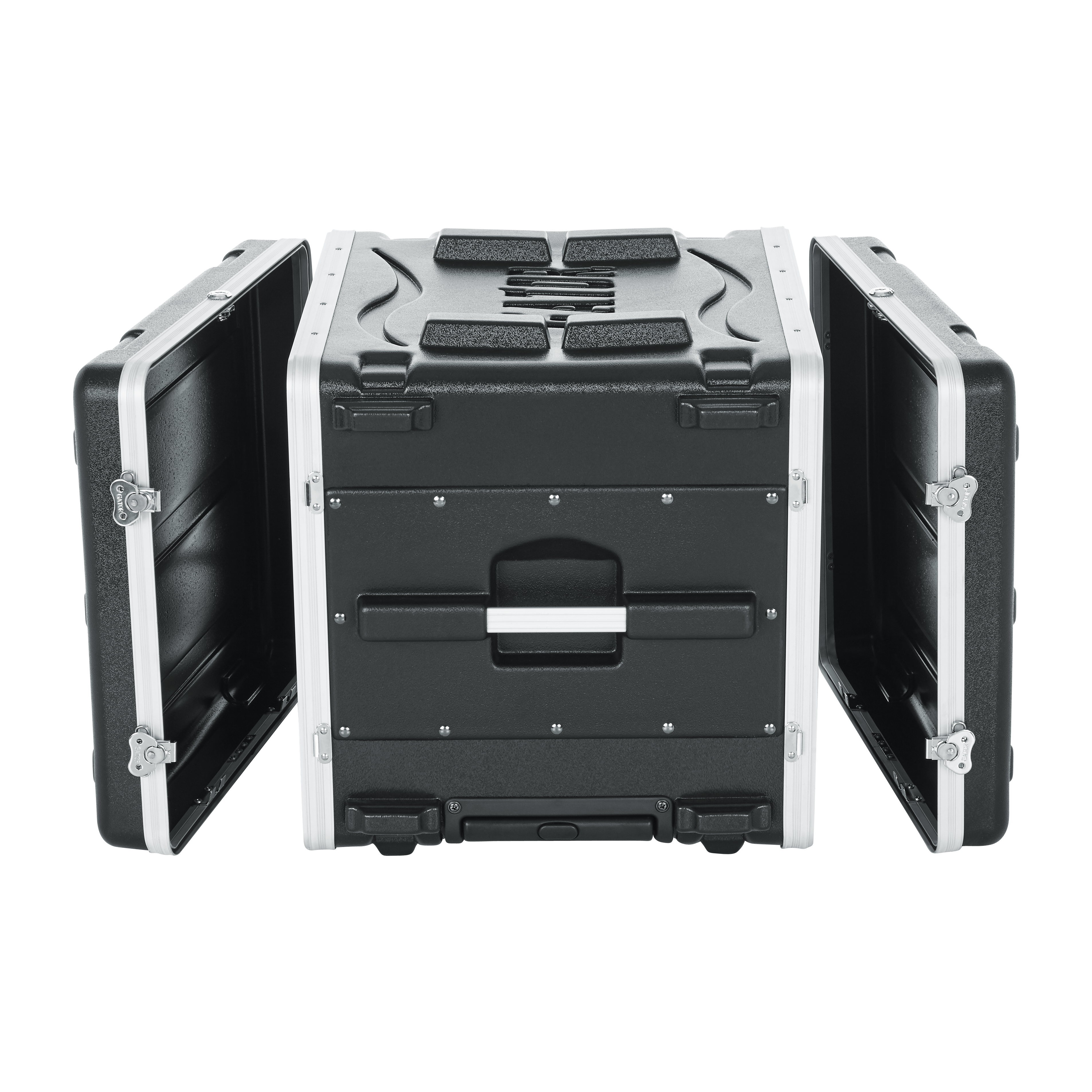 8U Audio Rack; Powered Rolling