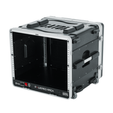 8U Audio Rack; Powered Rolling
