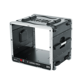 8U Audio Rack; Powered Rolling