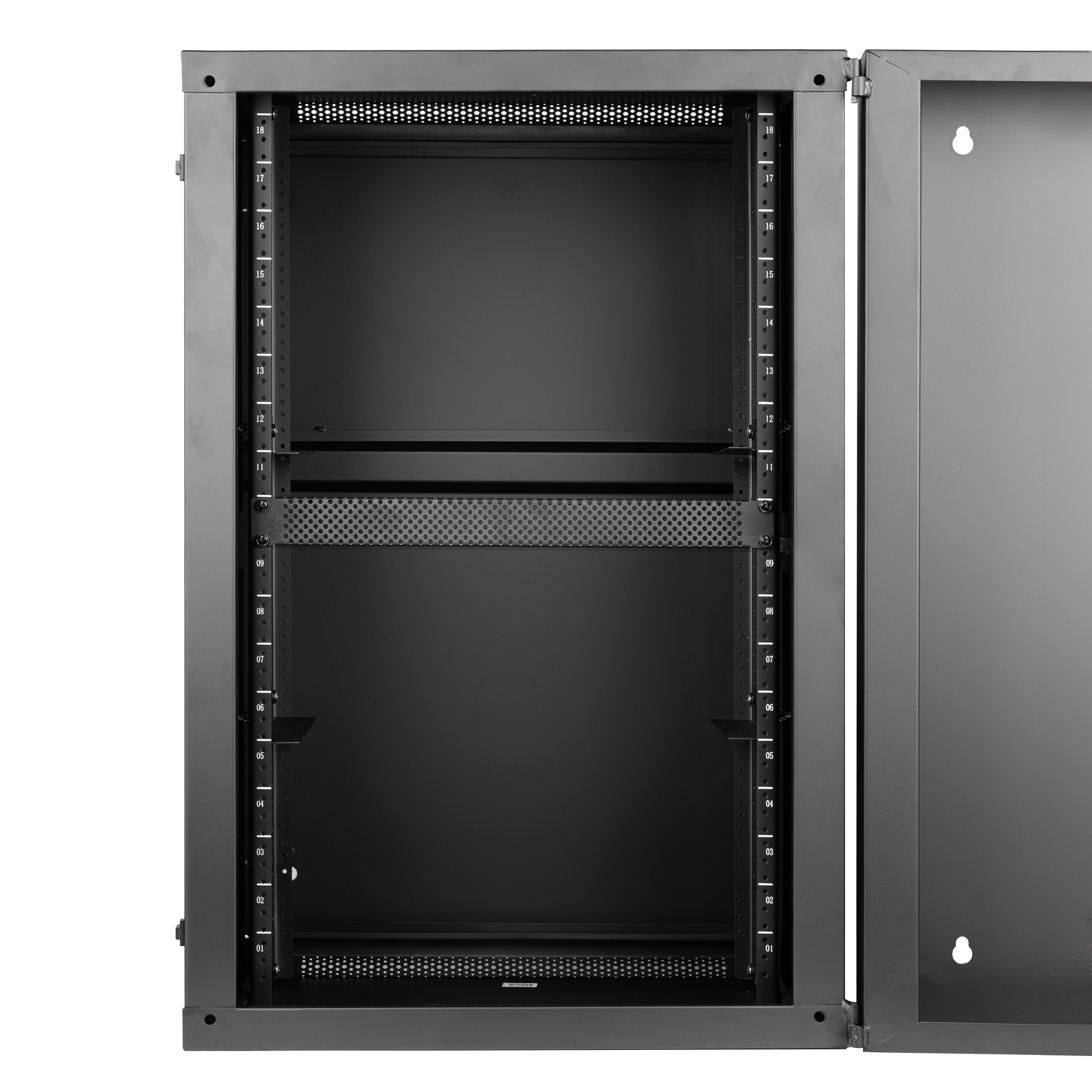 1U Perforated Flanged Panel