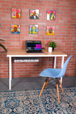 2U Vertical Metal Wall Rack