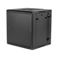 9U, 21" Deep Sectional Wall Rack, Steel Door