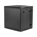 9U, 21" Deep Sectional Wall Rack, Steel Door